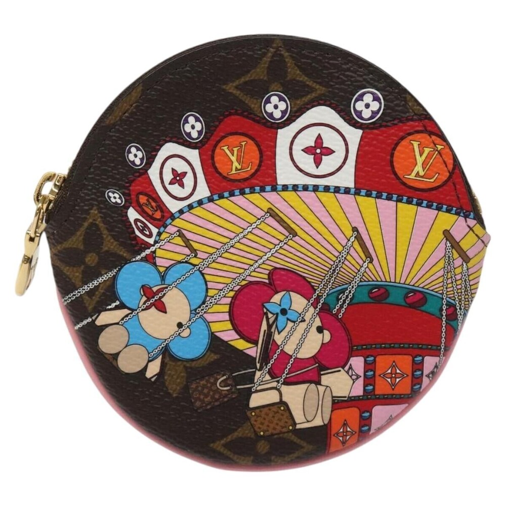 Louis Vuitton Round Coin Purse Limited Edition Vivienne Xmas Monogram Canvas